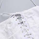 SUPER WHOLESALE | Lace Up Jumpsuit