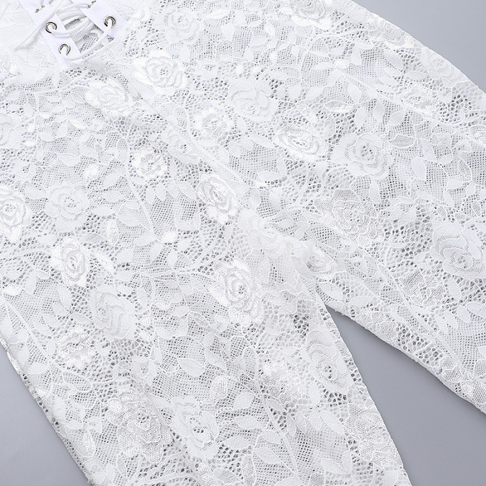 SUPER WHOLESALE | Lace Up Jumpsuit