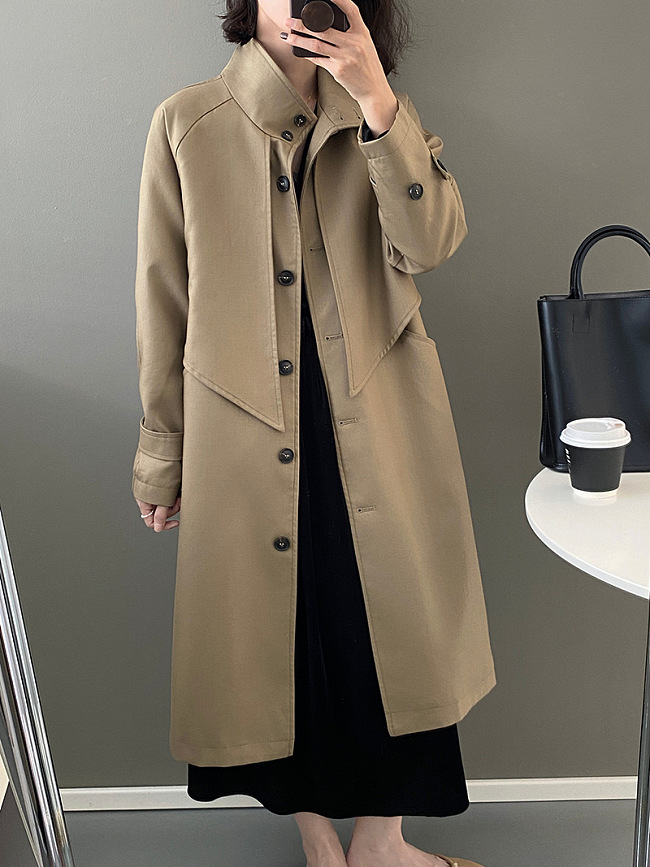 SUPER WHOLESALE | Two Layers Trench Coat