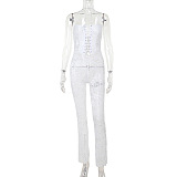 SUPER WHOLESALE | Lace Up Jumpsuit