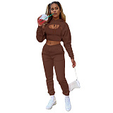 SUPER WHOLESALE | Hooded Tracking Suit with Tanks in Solid 3 pieces