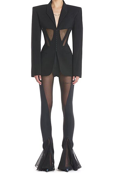 SUPER WHOLESALE | Patchwork Blazer Set