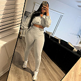 SUPER WHOLESALE | Crop Drawstring Tracking Suit