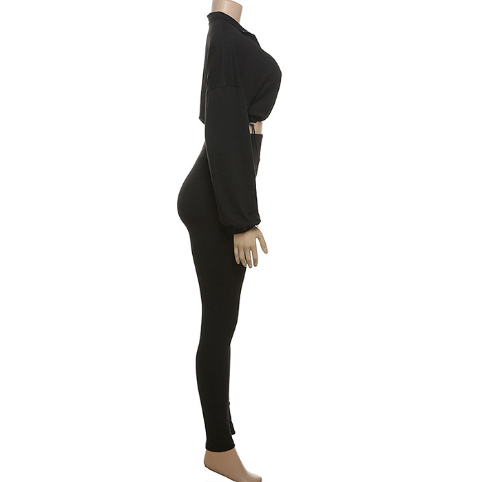 SUPER WHOLESALE | Crop Drawstring Tracking Suit