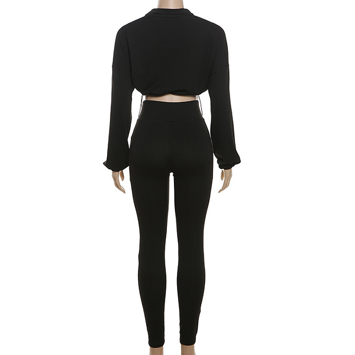 SUPER WHOLESALE | Crop Drawstring Tracking Suit