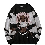SUPER WHOLESALE | Cartoon Over Size Knitted Sweater