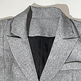 Copy SUPER WHOLESALE | Blazer Collar Trench Coat