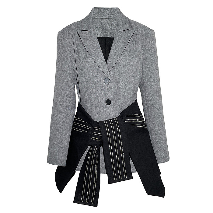 Copy SUPER WHOLESALE | Blazer Collar Trench Coat