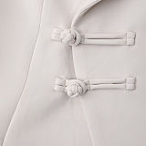 SUPER WHOLESALE | Blazer Collar Trench Coat