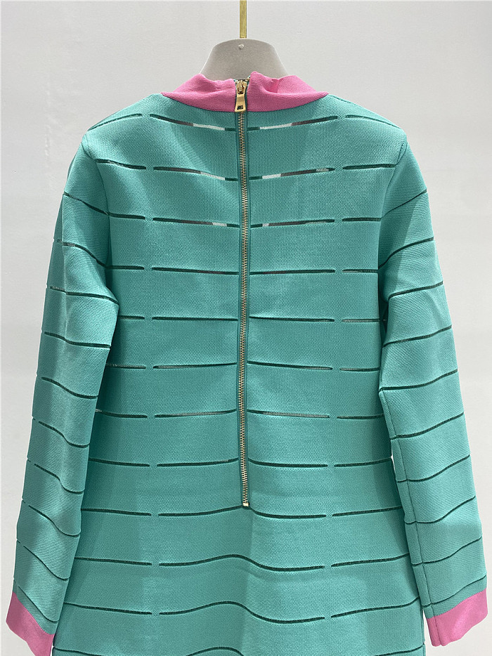 SUPER WHOLESALE | V Neck Gold Button Back Zipper Garment