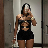 SUPER WHOLESALE | Sexy Halter Hollow-out Dress