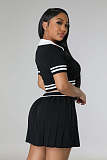 SUPER WHOLESALE | Pleated Skirt with Crop Top