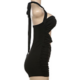 SUPER WHOLESALE | Sexy Halter Hollow-out Dress