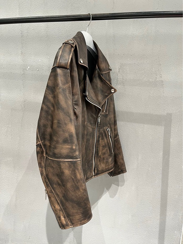SUPER WHOLESALE |Oversize Leather Jacket Top