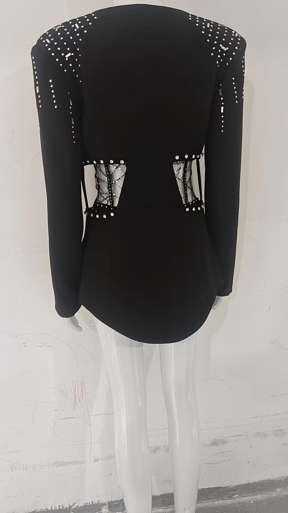 SUPER WHOLESALE | Sequins See-through Blazer Set