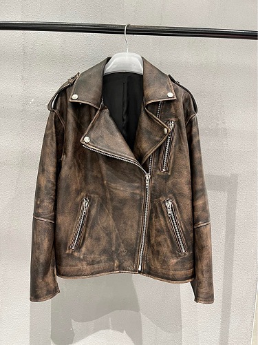 SUPER WHOLESALE |Oversize Leather Jacket Top