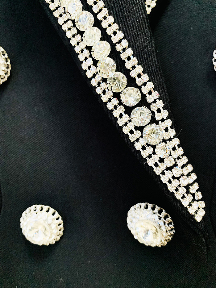 SUPER WHOLESALE | Rhinestone  Blazer Set