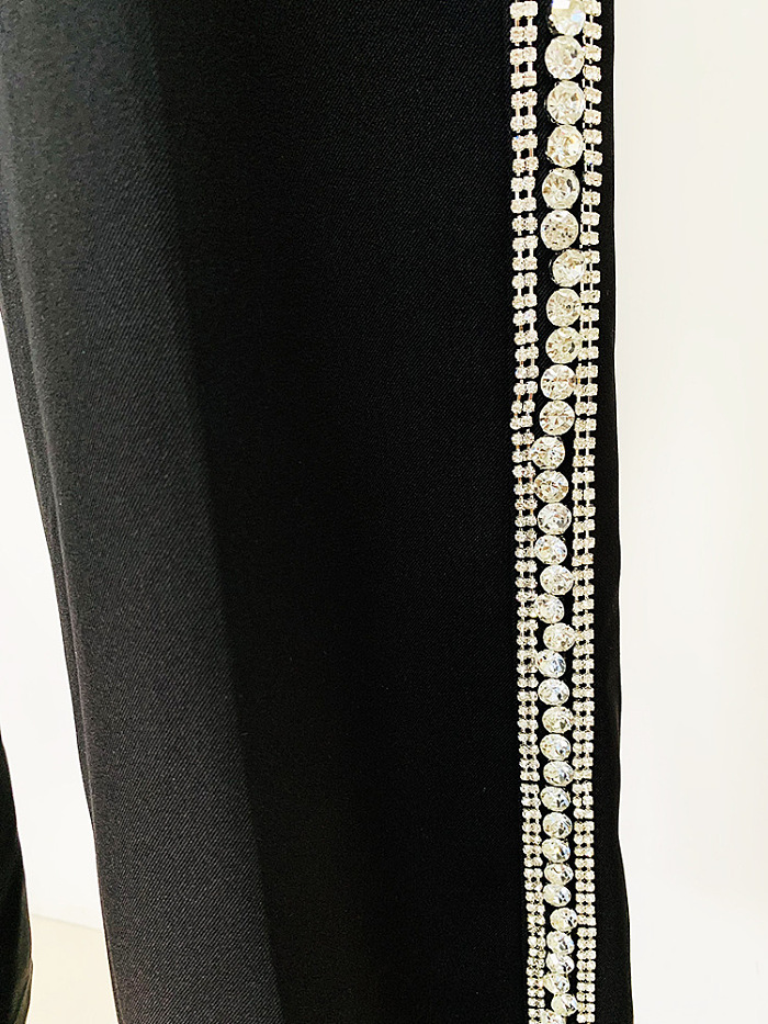 SUPER WHOLESALE | Rhinestone  Blazer Set