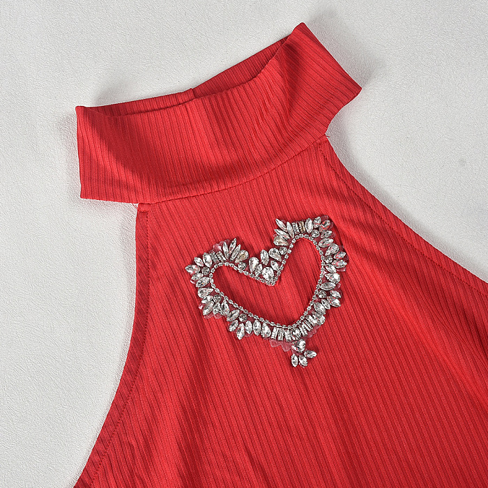 SUPER WHOLESALE | Pit Material Heart Shape Cut Out Skirt Set