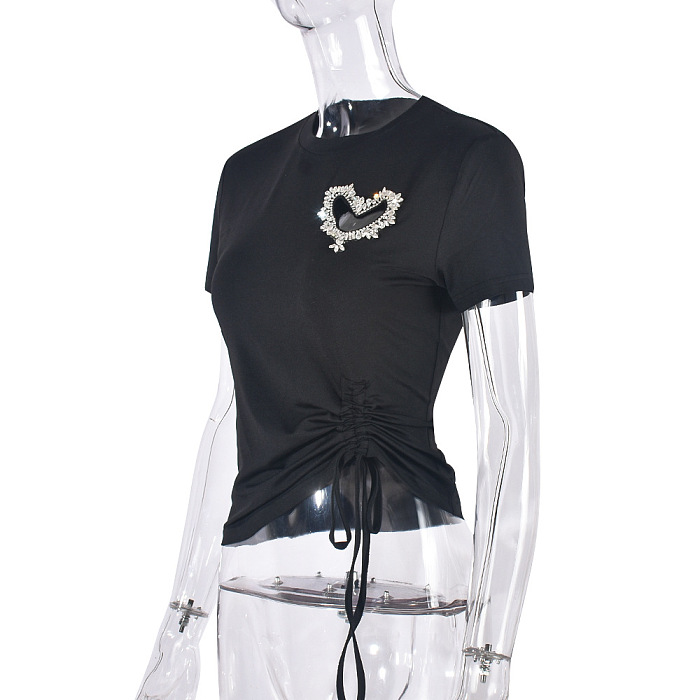 SUPER WHOLESALE | Rhinestone Beaded T-shirt