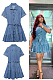 SUPER WHOLESALE | Self-tied Denim Dress