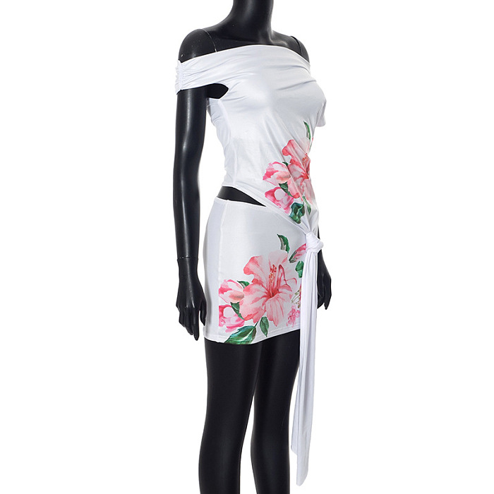 SUPER WHOLESALE | Rose Printed Skirt Set