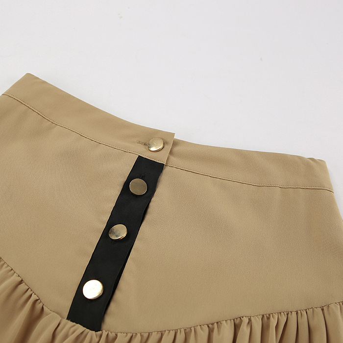 SUPER WHOLESALE| Puffy Skirt Set with Singale Breasted Top
