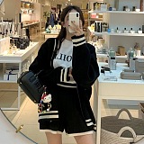 SUPER WHOLESALE| Cardigan Coat & Shorts Set in Beige