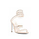 SUPER WHOLESALE| Crystal  Snake-shaped  Sandals in Apricot