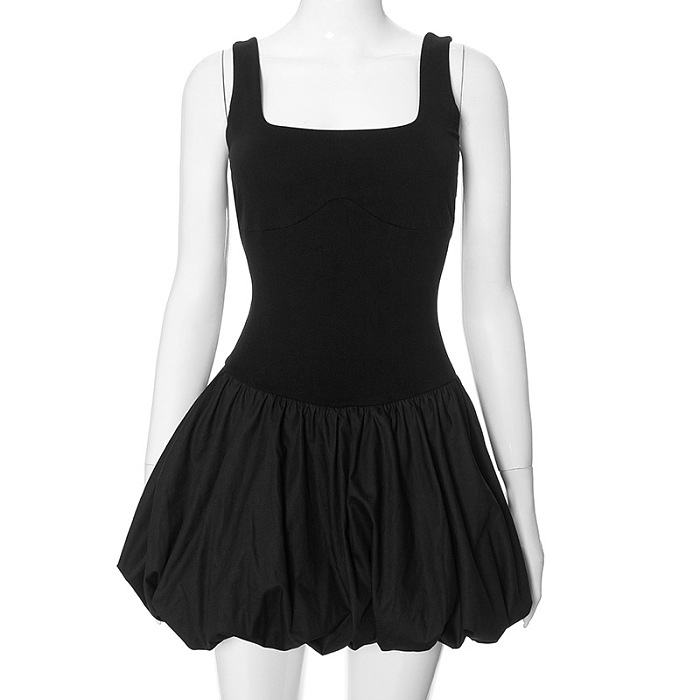 SUPER WHOLESALE| Strapped Puffy Dress