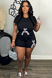 SUPER WHOLESALE| Crystal Bow Shorts Set