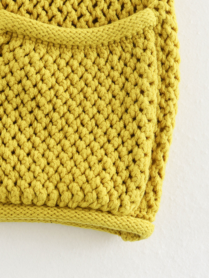 SUPER WHOLESALE| Knitted Vest with Big Buttons
