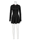 SUPER WHOLESALE| Pleated Skirt & Tracking Top