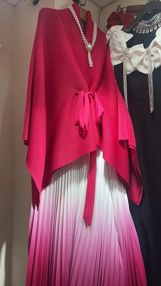 SUPER WHOLESALE| Ruffles Pleated Skirt Set