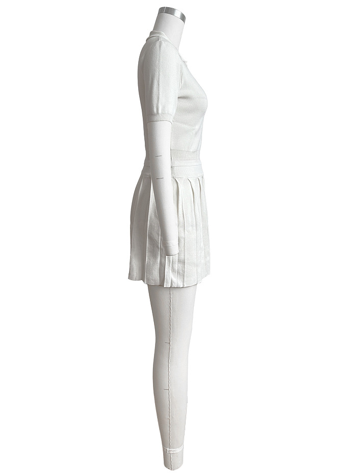 SUPER WHOLESALE| Hampton Pleated Skirt Set