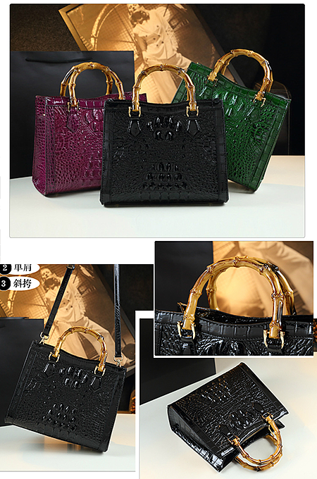 SUPER WHOLESALE| Bamboo Handle Shoulder Bag