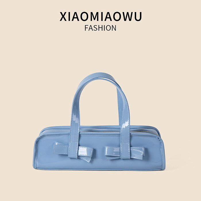 SUPER WHOLESALE| Rectanglar Bows Shoulder Bag