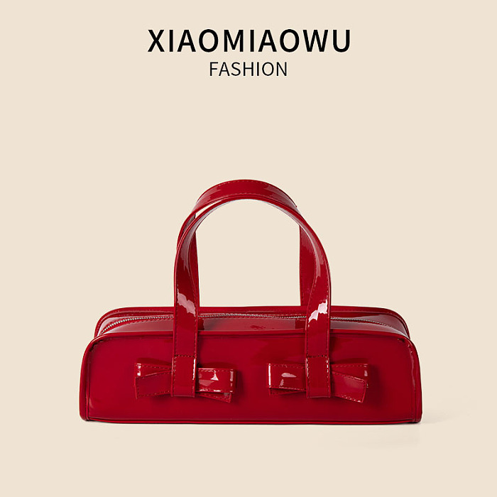 SUPER WHOLESALE| Rectanglar Bows Shoulder Bag