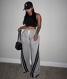 SUPER WHOLESALE| Striped Loose Pants