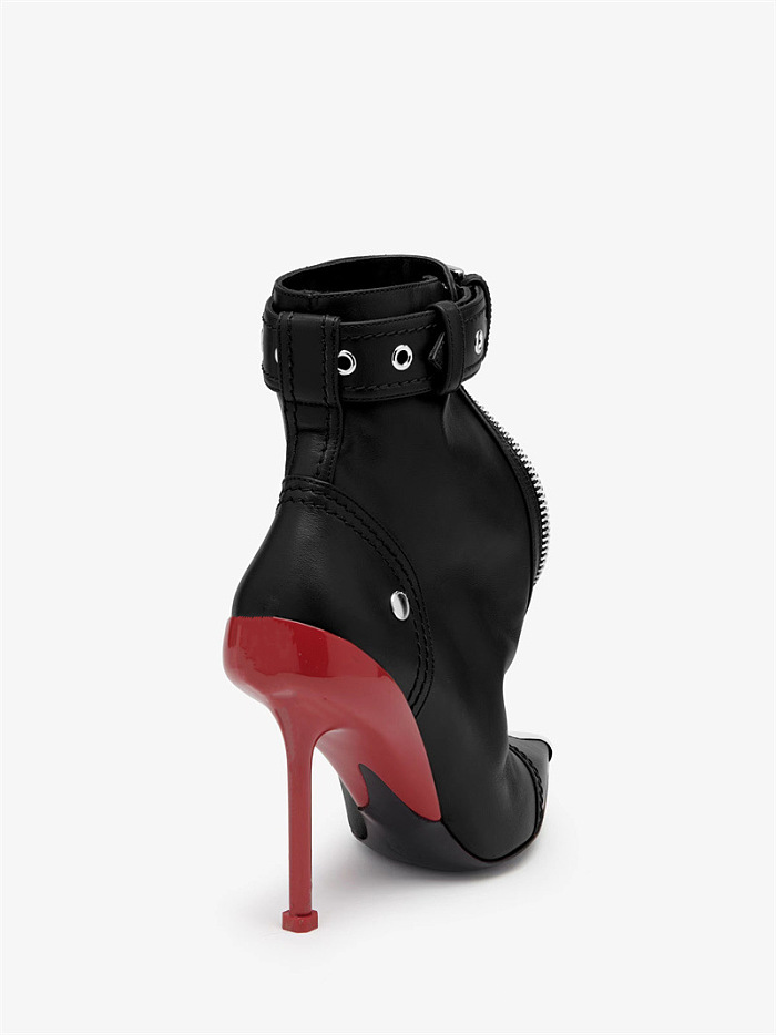 SUPER WHOLESALE| Pointed-toe Zipper Heels