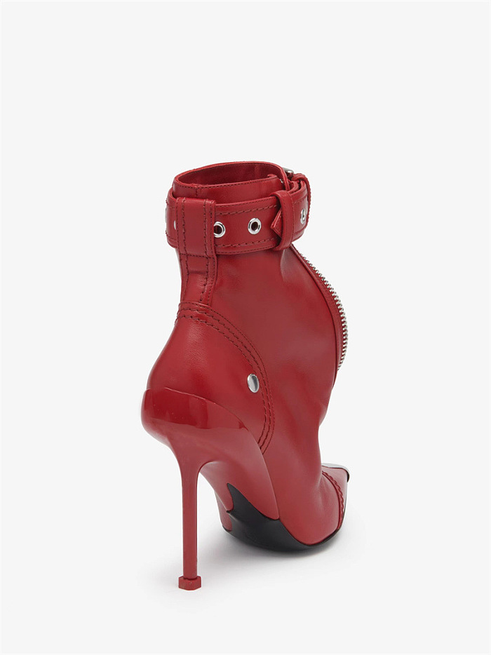 SUPER WHOLESALE| Pointed-toe Zipper Heels