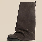 SUPER WHOLESALE| Platform Knee Height Calf Boots