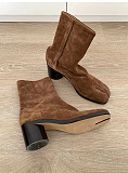 SUPER WHOLESALE| Split-toe Chelsea women's Ankle Boots