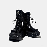 SUPER WHOLESALE| Mid-calf Gothic Style Women's Martin Boots