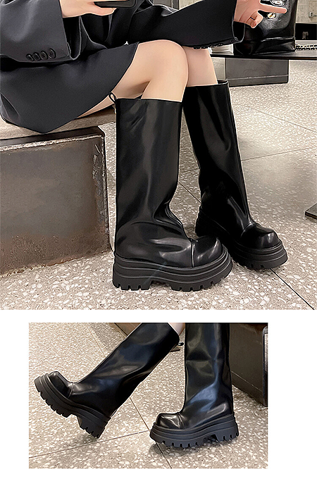 SUPER WHOLESALE| Platform Knee Height Boots