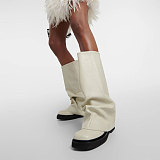 SUPER WHOLESALE| Platform Knee Height Calf Boots