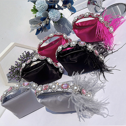 SUPER WHOLESALE|  Pearl and Fringe Purse