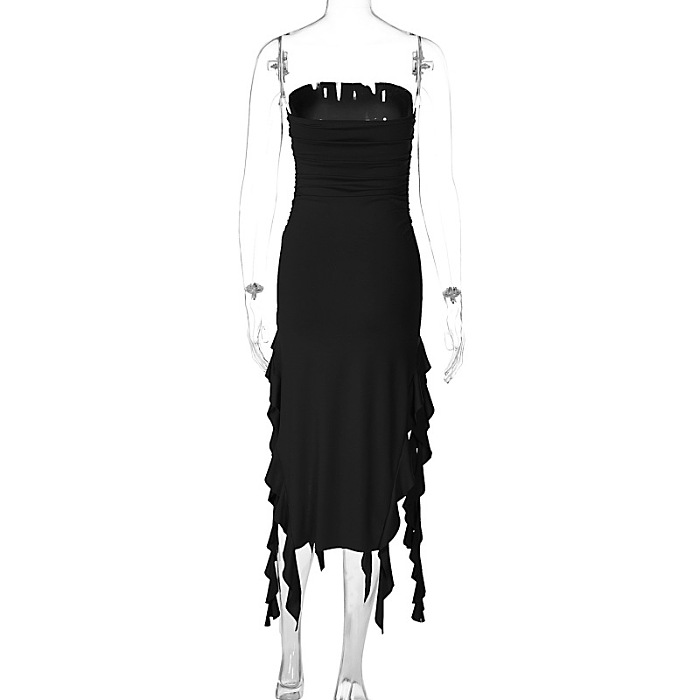 SUPER WHOLESALE| Strapless Fringe Dress