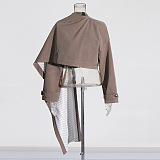 SUPER WHOLESALE| Cape Shawl-style Premium Coat