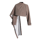 SUPER WHOLESALE| Cape Shawl-style Premium Coat